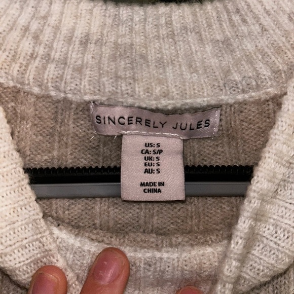 Sincerely Jules two toned ribbed sweater - Picture 6 of 7